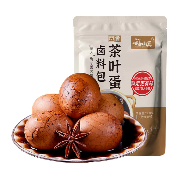 Fu Xiaobing Spicy Boiled Tea egg Bittern Package 30g * 10 bags/bag (300 egg