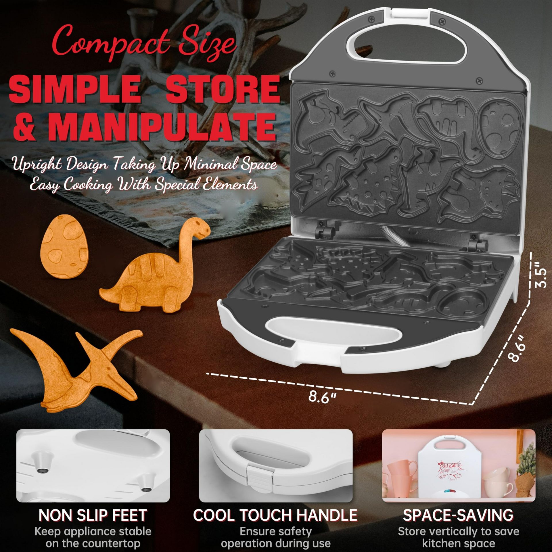 Get Mini Waffle Maker for Kids Pancake Maker Machine Delivered Asian Market