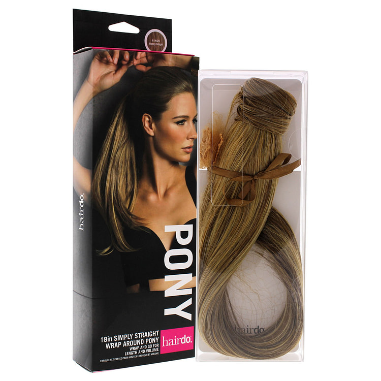 심플리 스트레이트 포니 - R14 25 허니 진저 by Hairdo for Women - 18인치 헤어 익스텐션