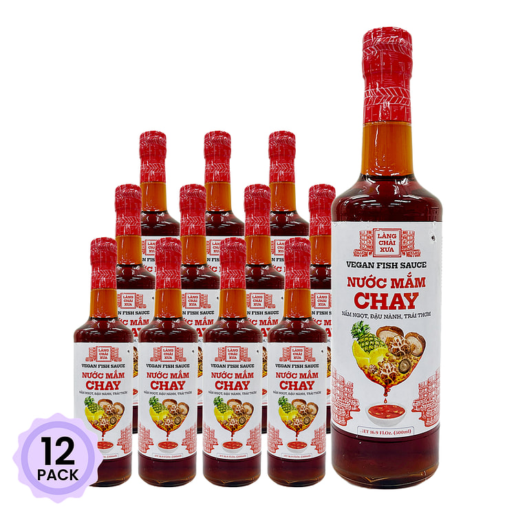 Lang Chai Xua Vegan Fish Sauce 16.9 液盎司*12 包