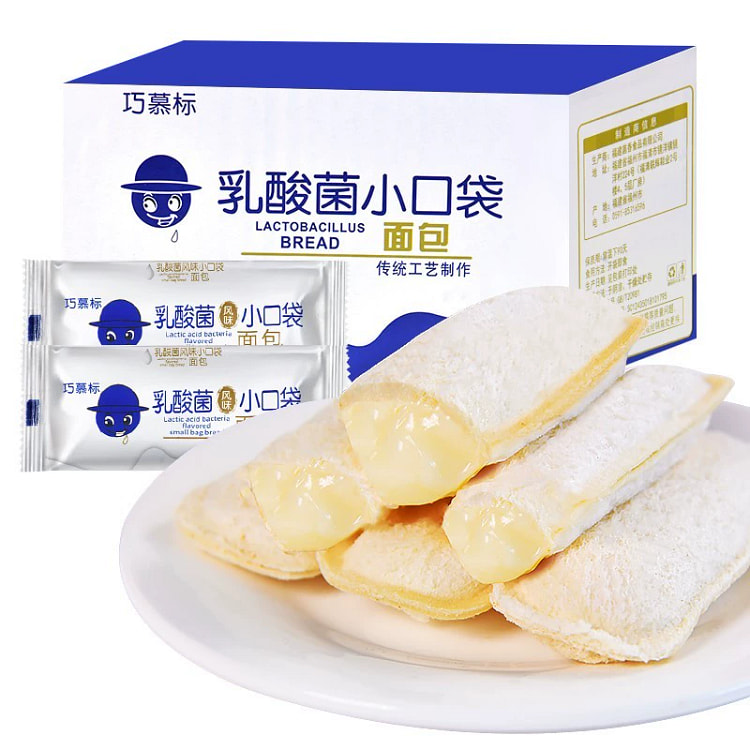 巧慕标乳酸菌小口袋面包168g