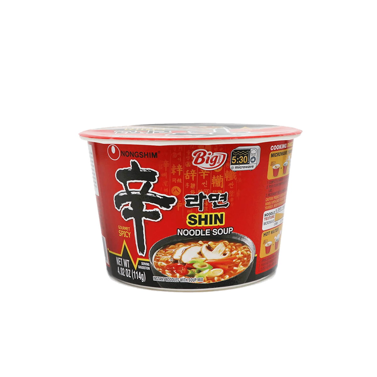 Nongshim Shin Big Bowl Noodle Ramyun 114g 1 count 1 each