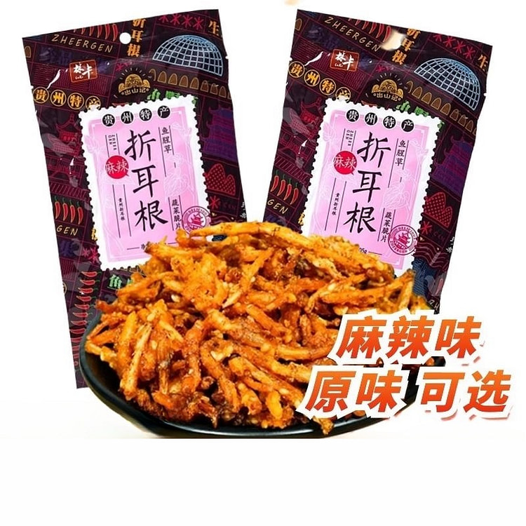 Folded ear root snack spicy 105g*2 bags