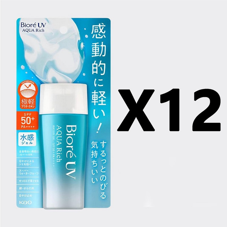 KAO Biore UV Aqua Rich Watery Gel 1 set 12pc 840ml
