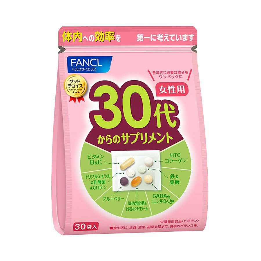 FANCL Age-Defying Vitamins 30Day for Women Aged 30 1 each