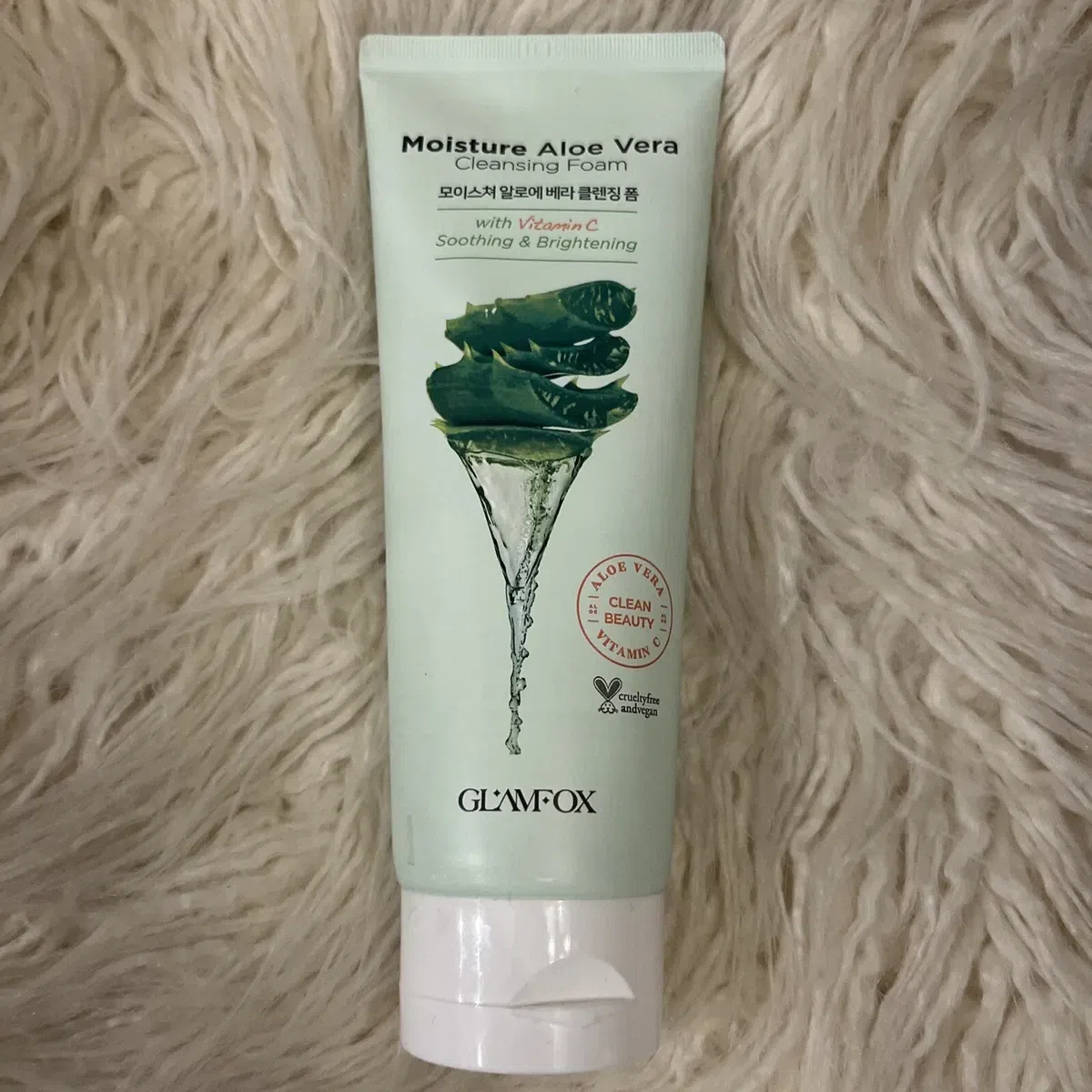 Glamfox Moisture Aloe Vera Cleansing Foam Vitamin 1 pack