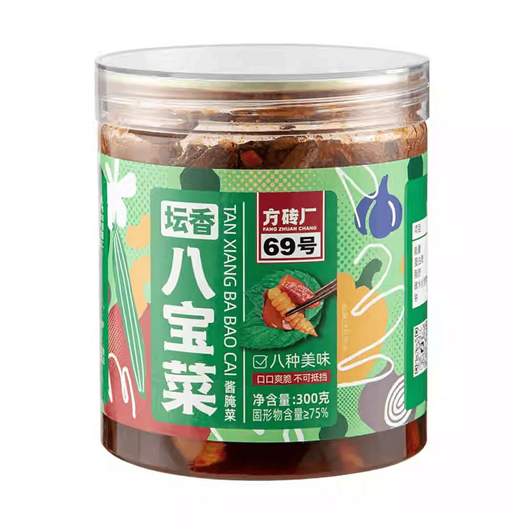 方砖厂69号八宝菜酱菜北京风味咸菜300g*1罐 300 克