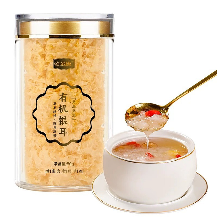 金唐古田有机本草银耳羹冲泡即食免洗80g 1 罐