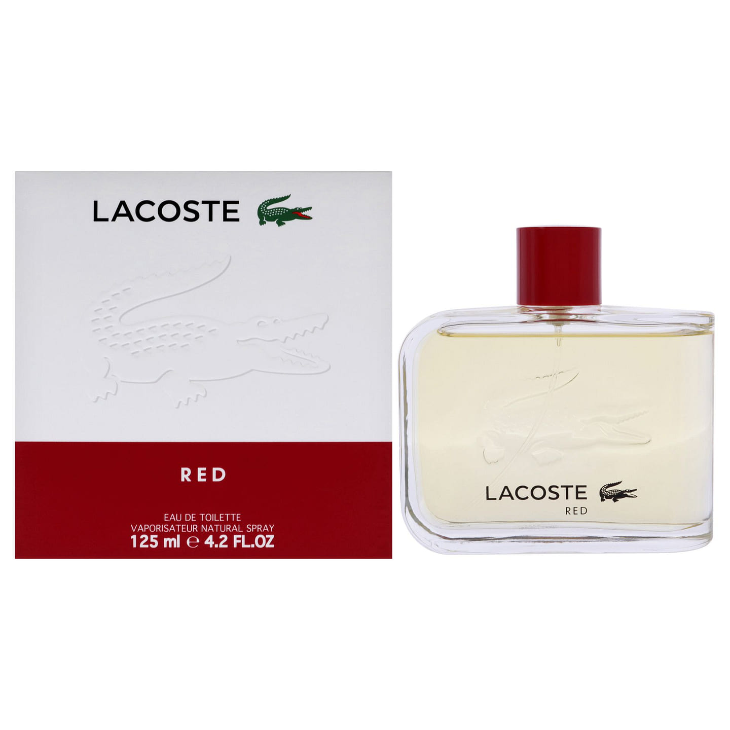 Lacoste Red by Lacoste for Men – 4.1 oz EDT Spray 4.2 oz