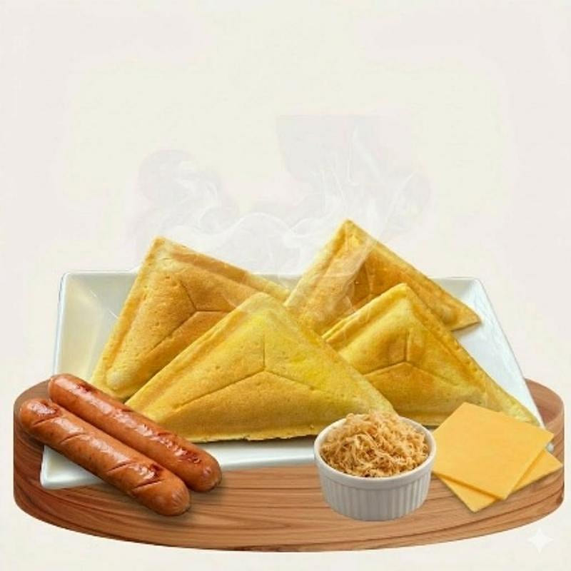 Vietnamese Style Triangle Hotdog Sandwich 4pcs 1 count
