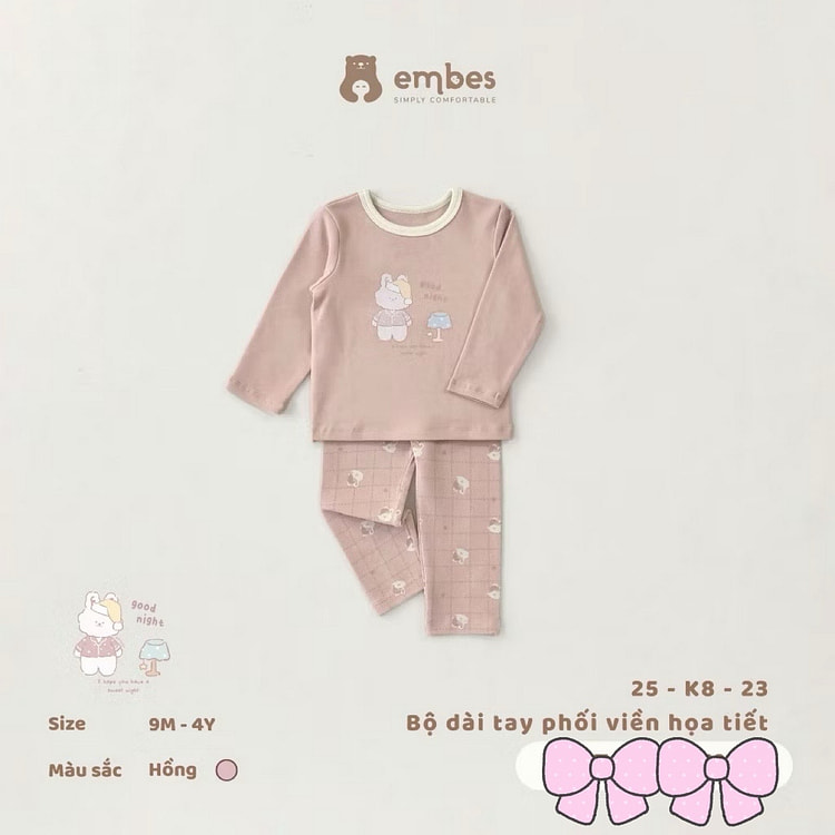 Embes Cute Long Sleeves Set For 3-4 Years 1 count