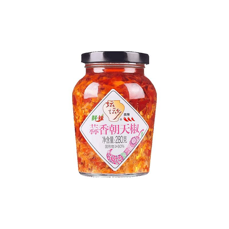 Tantanxiang garlic chili pepper 280g bottled farme 280 g
