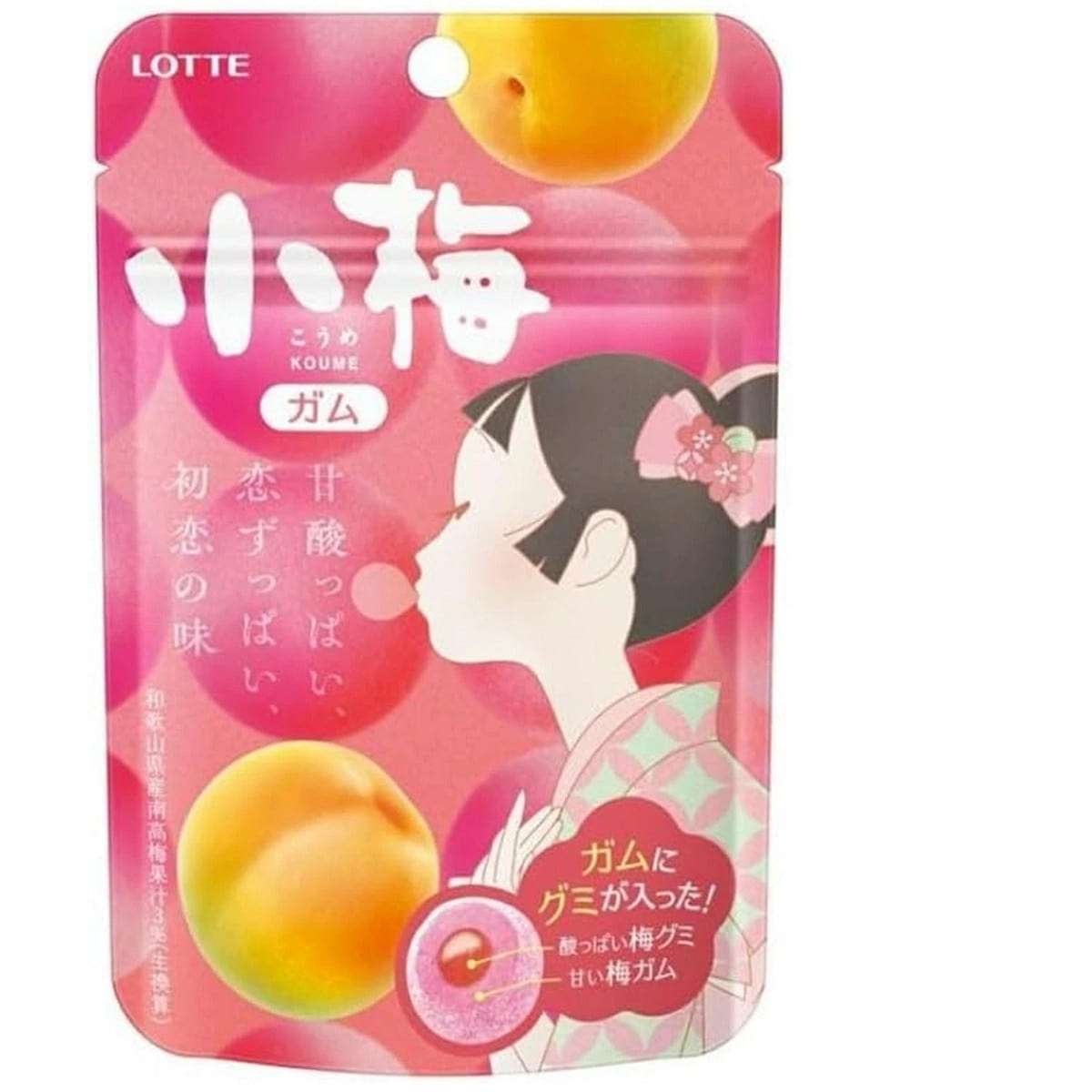 LOTTE Kobai Plum-Flavored Soft-Centered Gum (26g) 1 pack