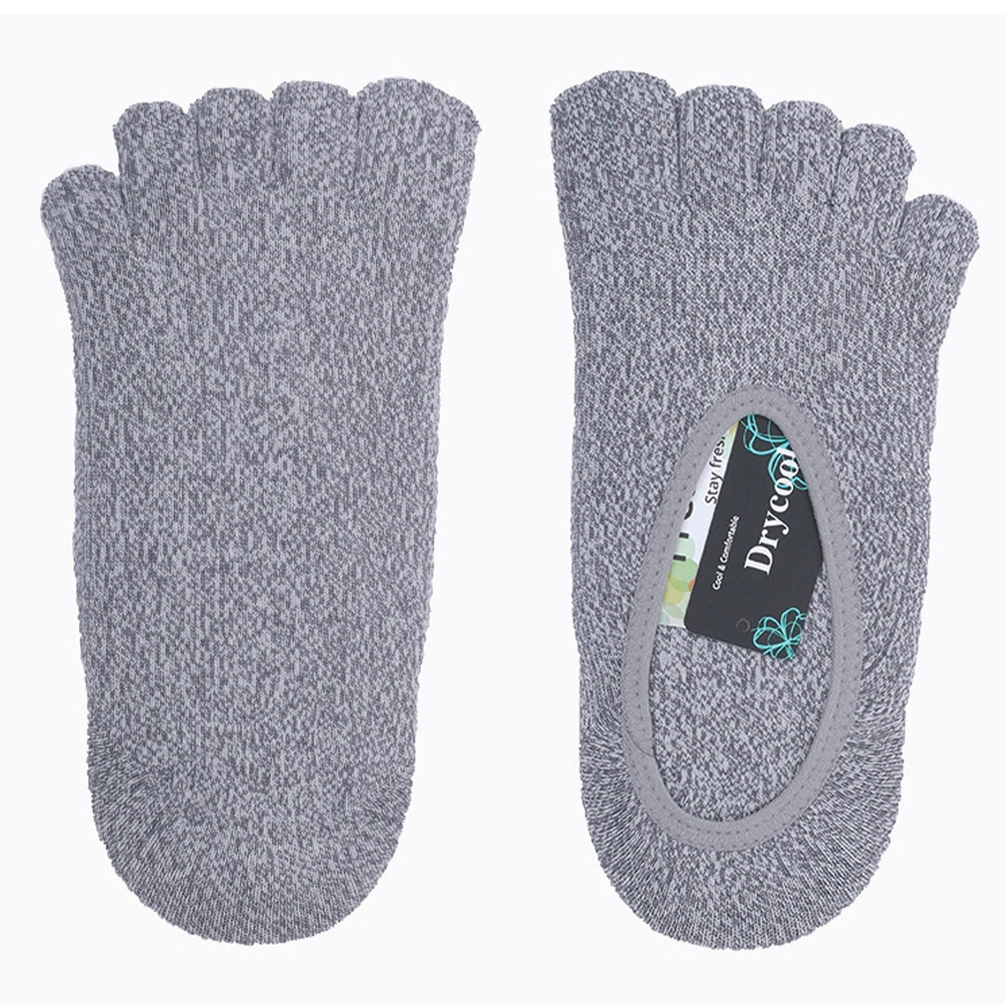 FEETO Performance Toe Socks Low Cut-Gray 1 each