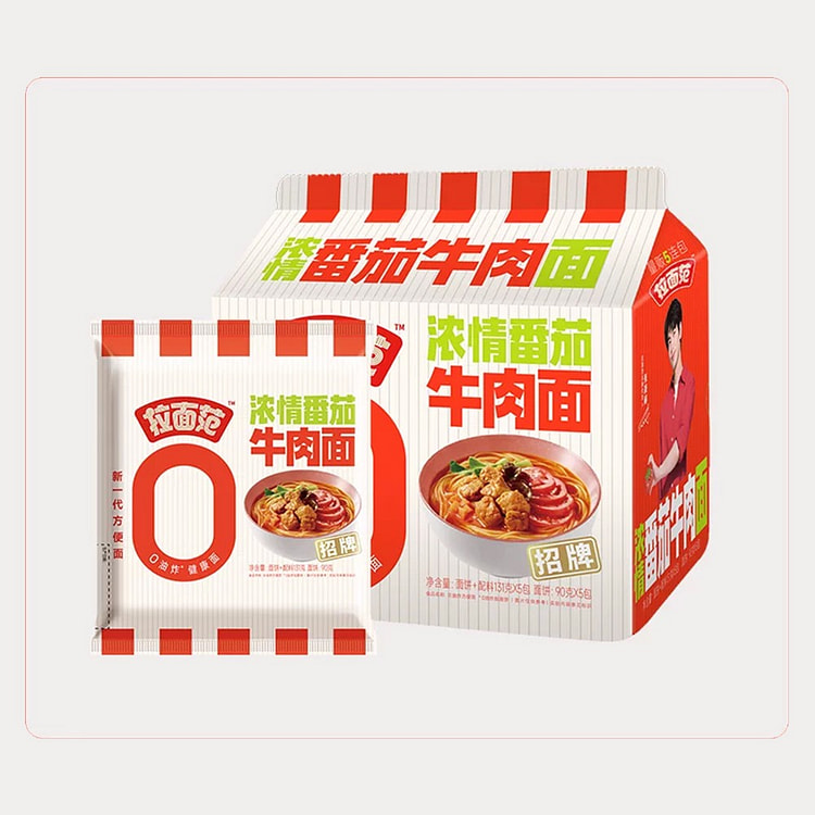 Jinmailang Non-Fried Ramen Tomato flavor 120g*5 5 pack