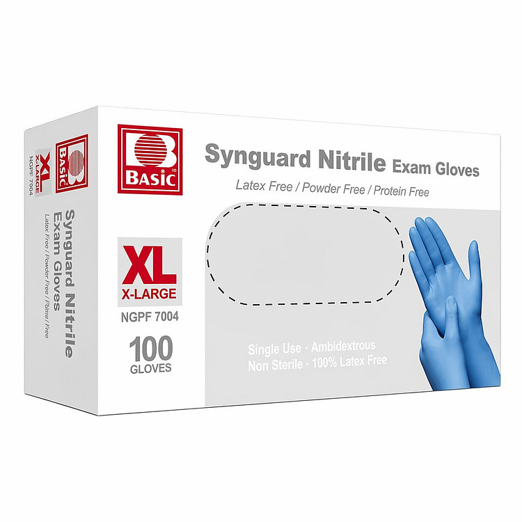 INTCO SYNGUARD 蓝色丁胶手套 XL号 1 箱