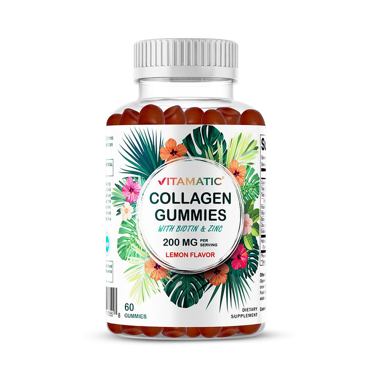 Hydrolyzed Collagen Gummies - 200mg - 60 Gummies