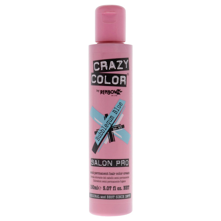 Crazy Color Semi-Permanent Hair Color 63 Bubblegum