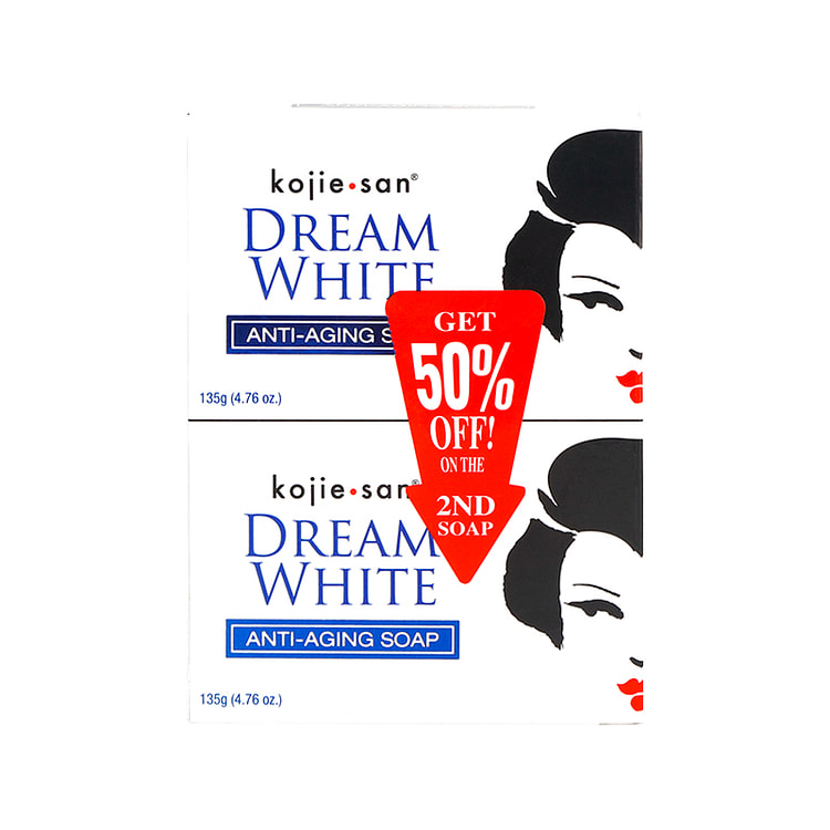 kojie san dream white anti-aging soap 135g*2