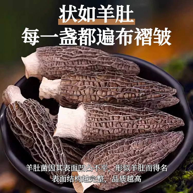 Dried morels are extra wild