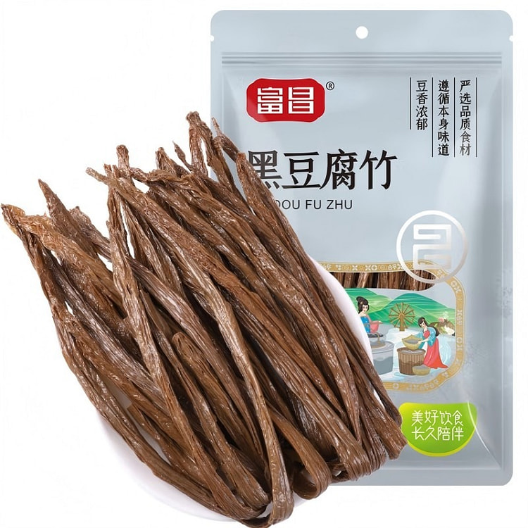 健康食材黑豆腐竹原浆腐竹黑豆制品火锅凉拌烹饪食材