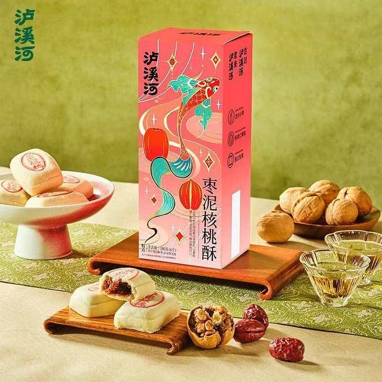 泸溪河 枣泥核桃酥 1盒 180 克
