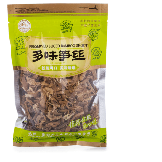 Preserved Sliced Bamboo shoots dry strip 150g 2 each