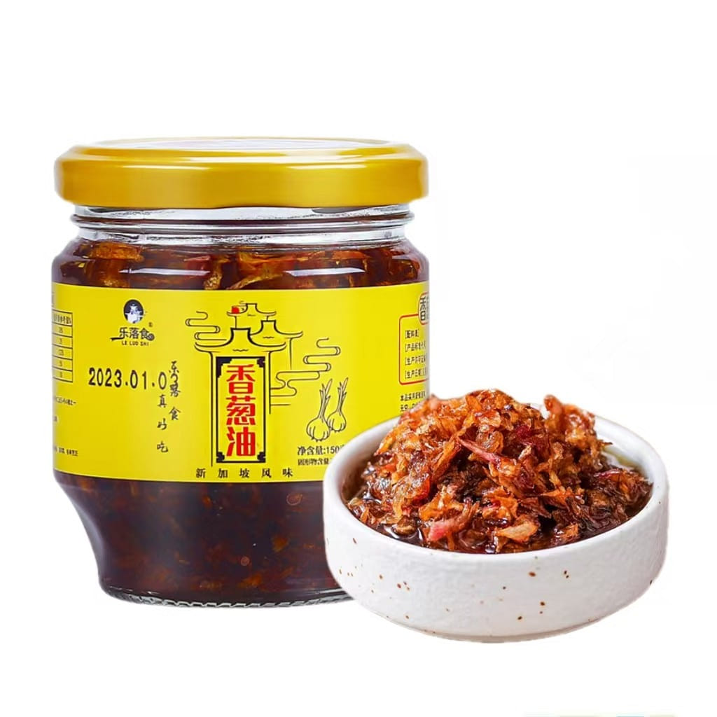 Leluo Shixiang Scallion Oil 150g * 1 bottle Chaoshan boiled soup Fried Rice mixed with noodles seasoning onion crisp 150 g