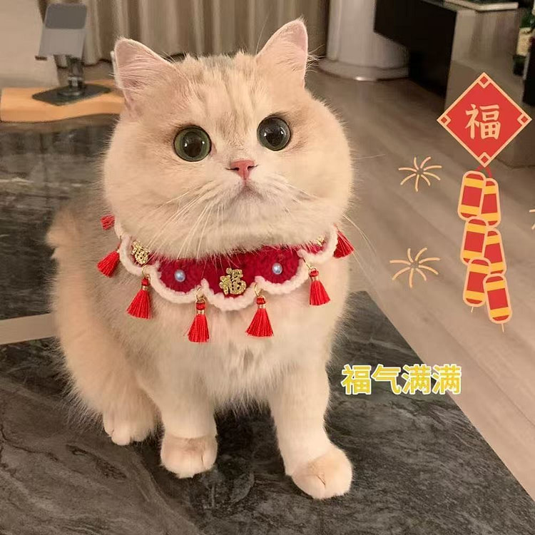 宠物福字新年围脖一份 1 份