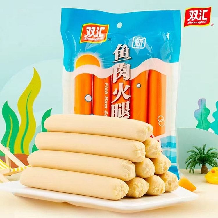 【美国现货】双汇鱼肉火腿肠50g*5支
