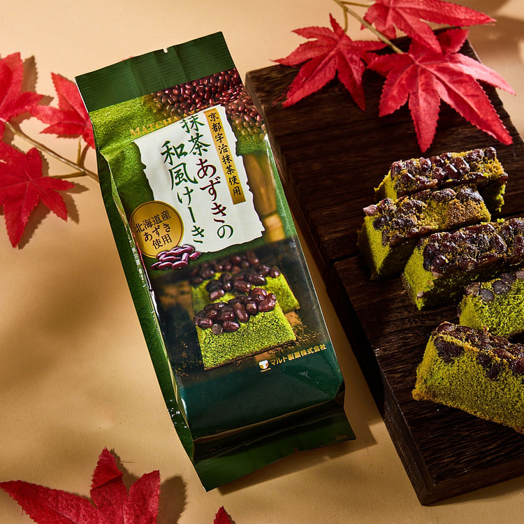 抹茶红豆蛋糕