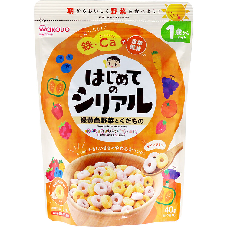 和光堂 初次的麦片 绿黄色蔬菜与水果 40克 40 克