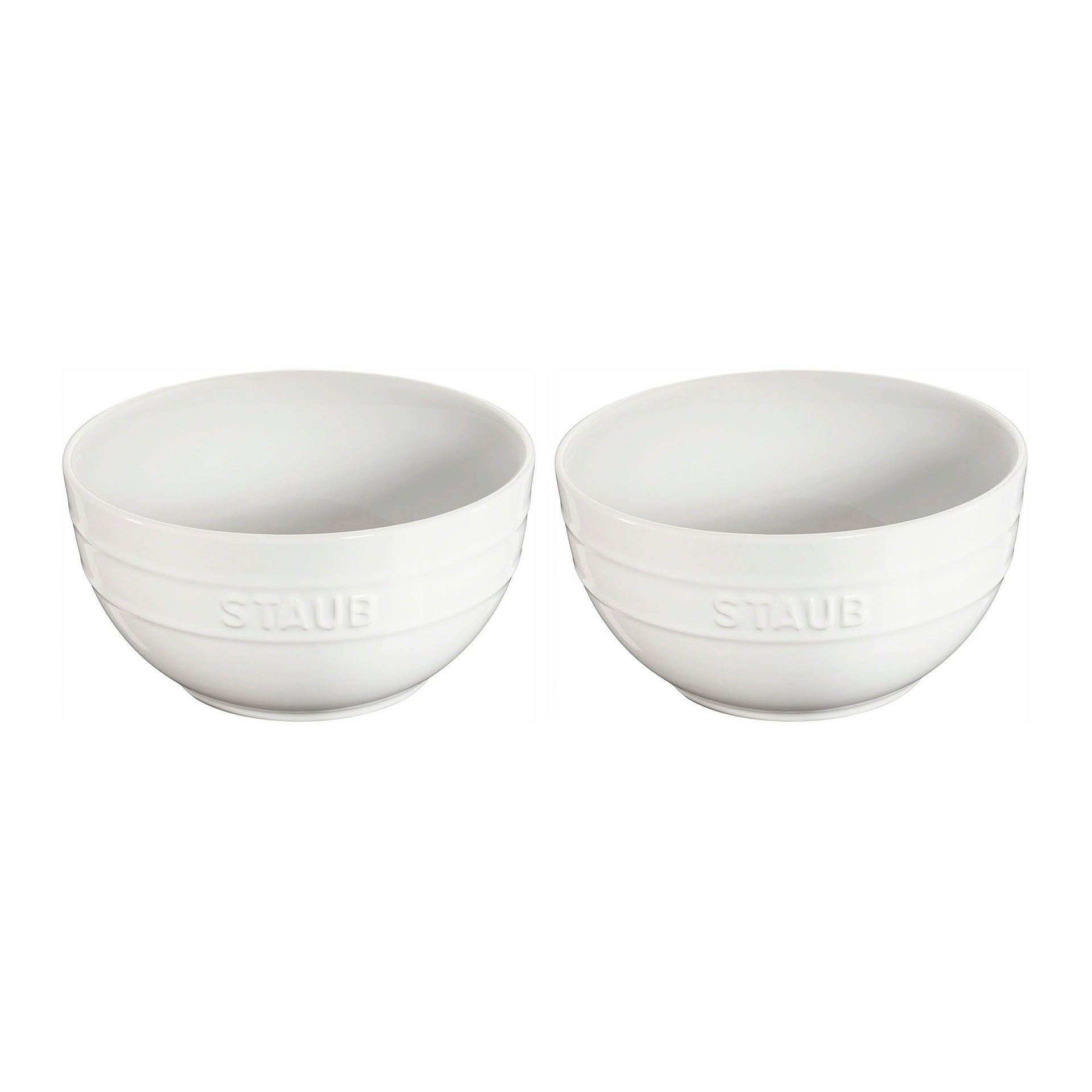 STAUB Ceramic 2-pc Large Universal Bowl Set 2-pc / White 1 個