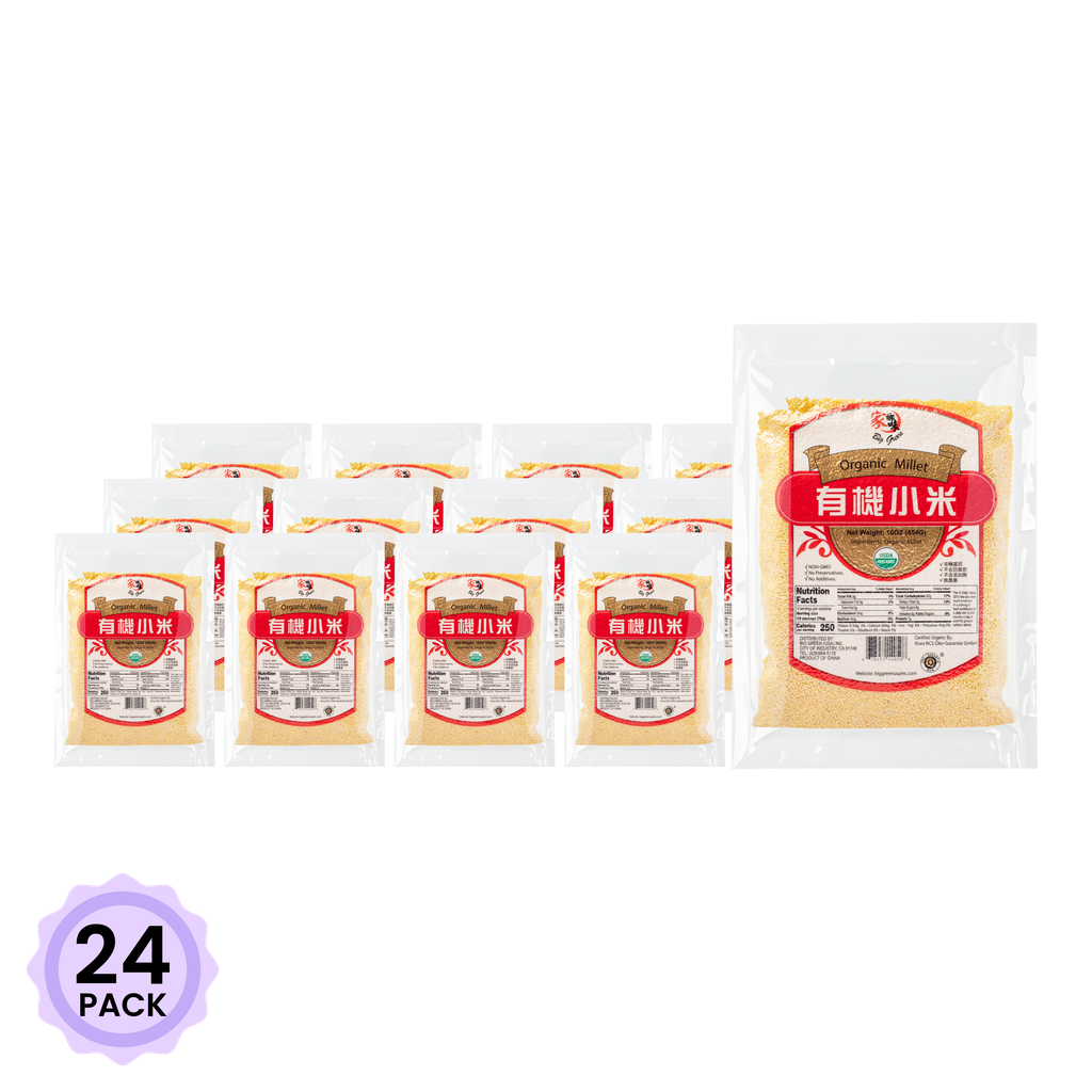 Big Green オーガニック 玄キビ 454 グラム*24 パック - Weee!