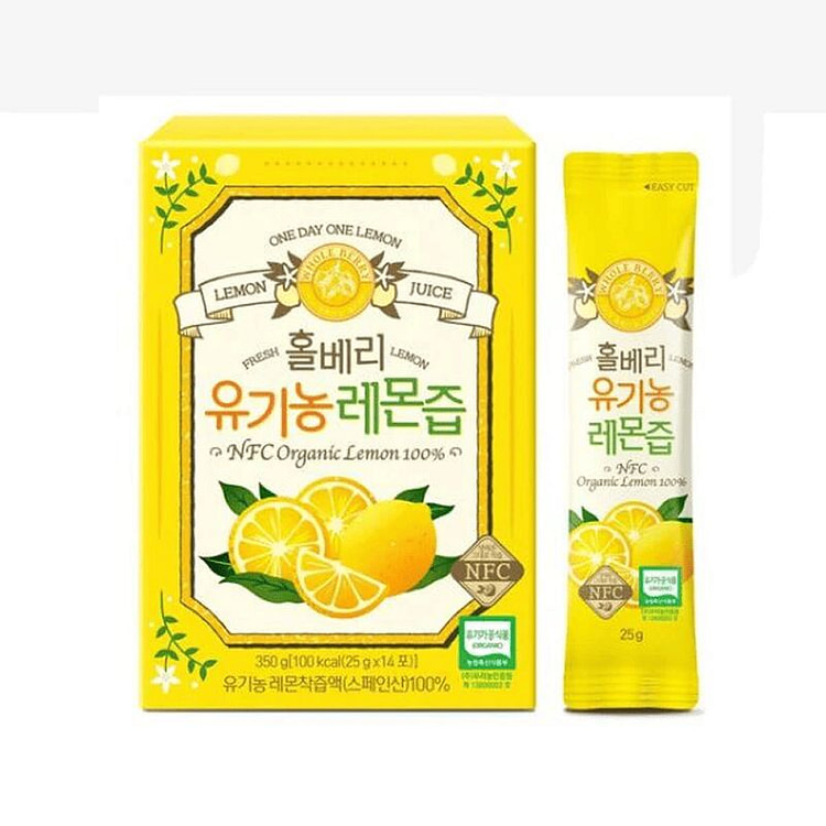 整粒有机柠檬汁（14条装） 25 克