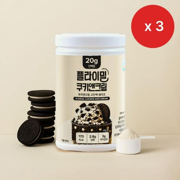 Bundle Flymeal Protein Shake Large Cookies&Cream 630 g