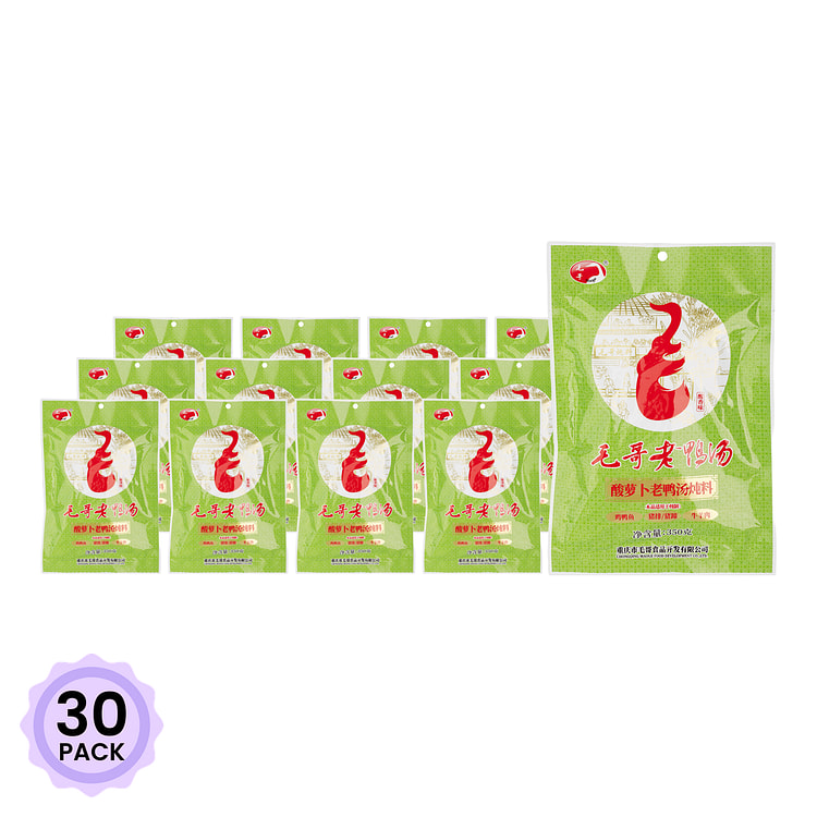 毛哥 酸萝卜老鸭汤炖料 350 克*30 包