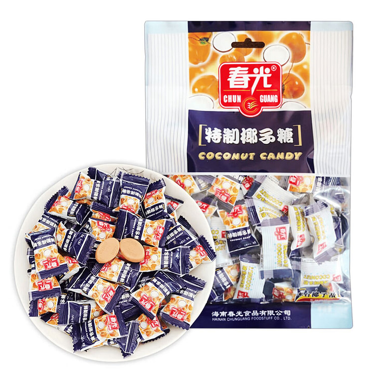 春光椰子糖海南特产糖果传统椰奶糖休闲零食456g 456 克