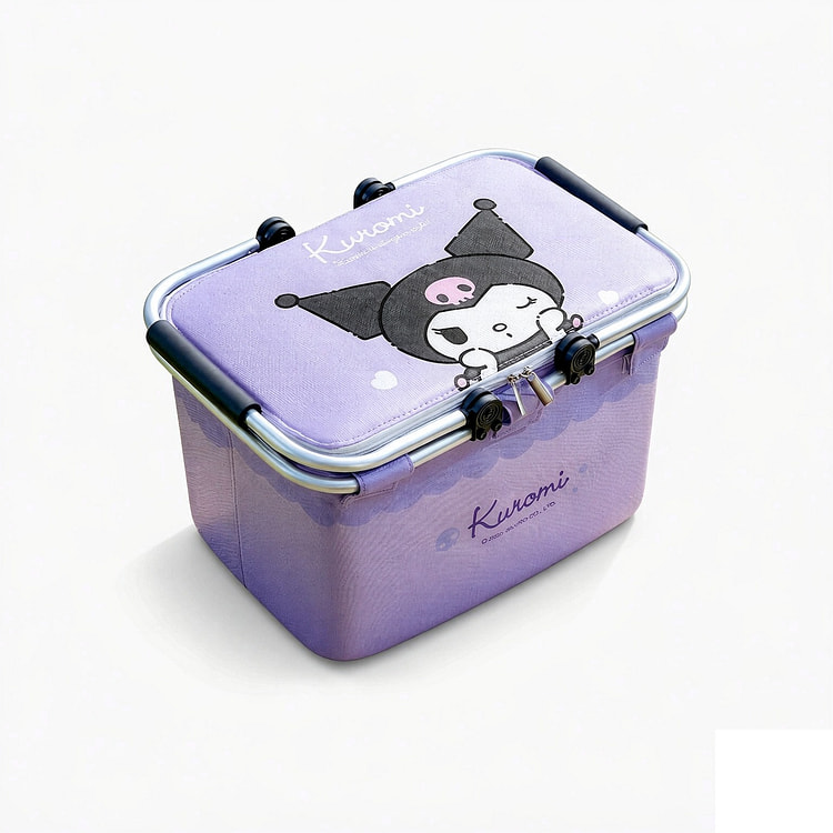 Insulated Foldable Picnic Basket - Kuromi 1 count