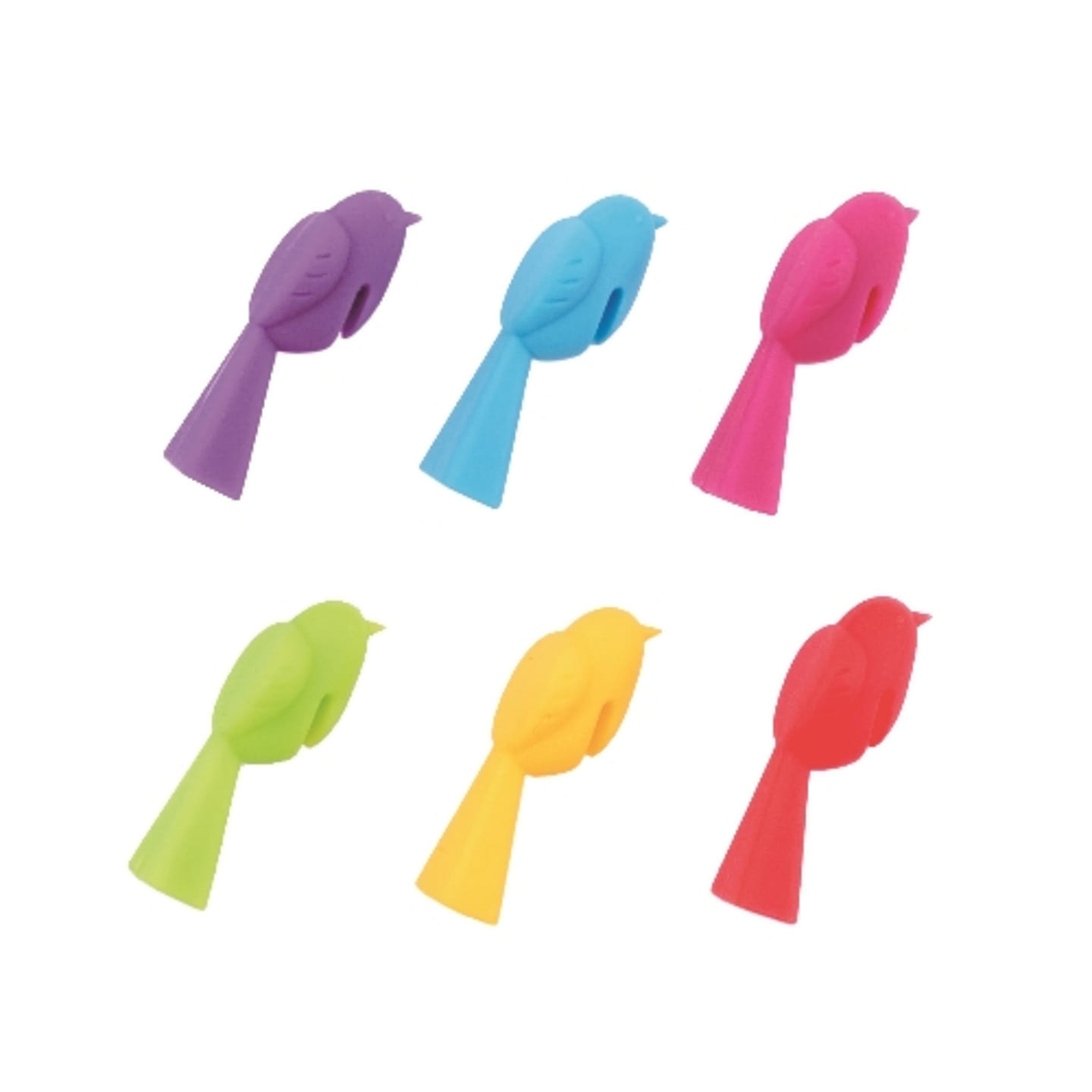 Chickadee™: Silicone Wine Charms 6 each