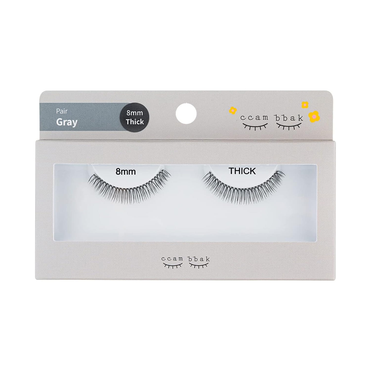 Ccam Bbak pair 8mm Lashes Extension-light 1 each