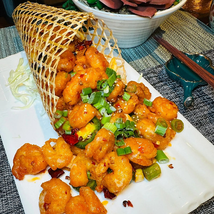 3 Flavor Pepper Shrimp  about 370g