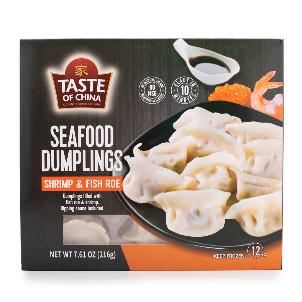 Get Jack & King's Seafood Dumpling Shrimp & Fish Roe Flavor 12pcs