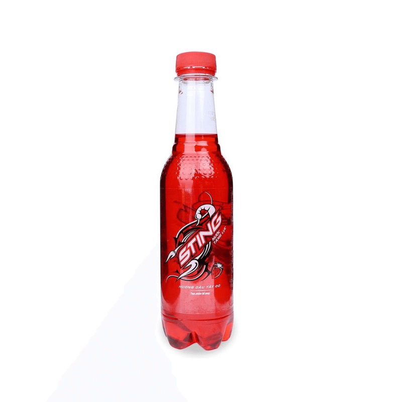 Sting Nuoc Tang Luc Energy Drink Strawberry Flavor 10.82oz 1 each