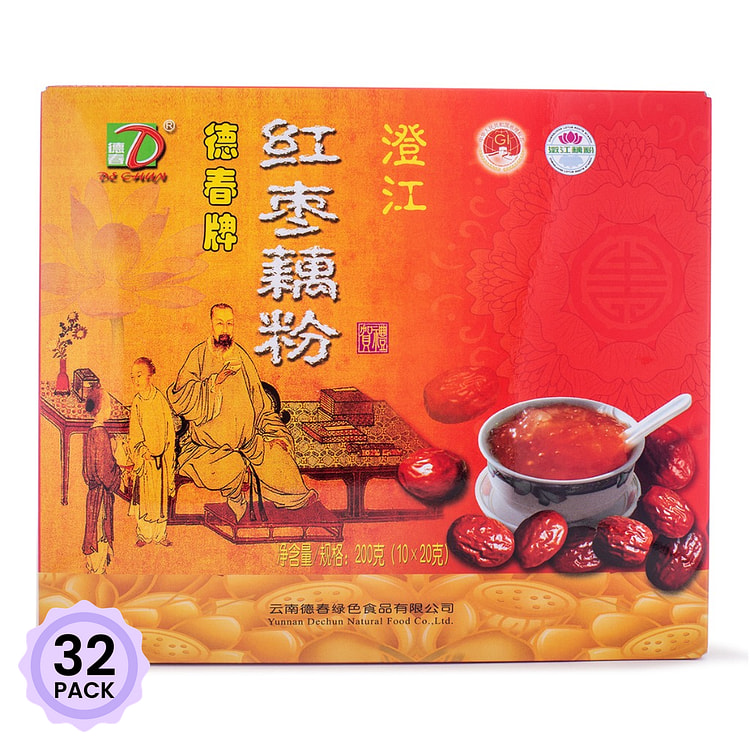 德春 红枣藕粉 10小包 20g/包 200 克*32 包