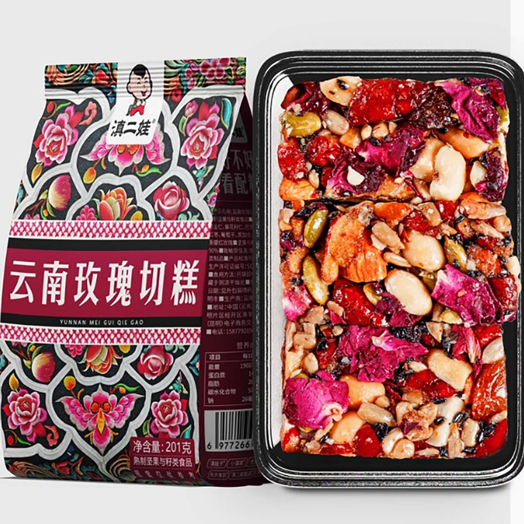 Dian Erwa rose nut cut cake handmade Xinjiang spec 201 g