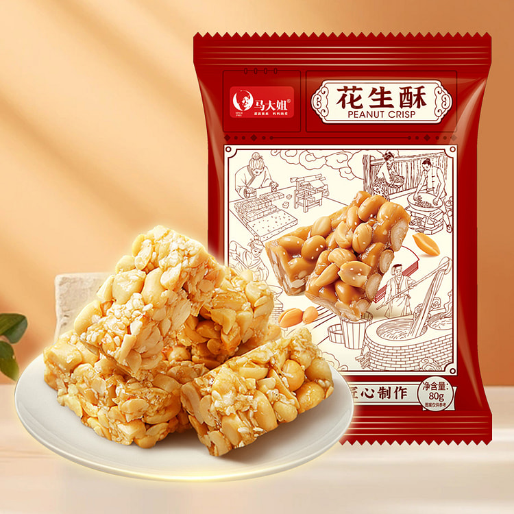 马大姐花生酥老北京酥糖80g*3袋