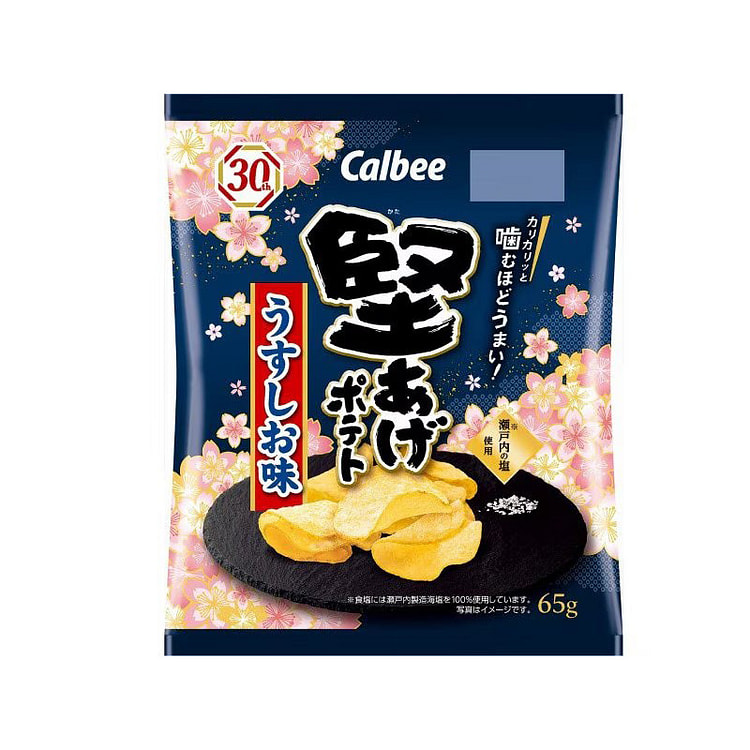 Calbee卡乐比 堅烤薯片 轻盐味 65g