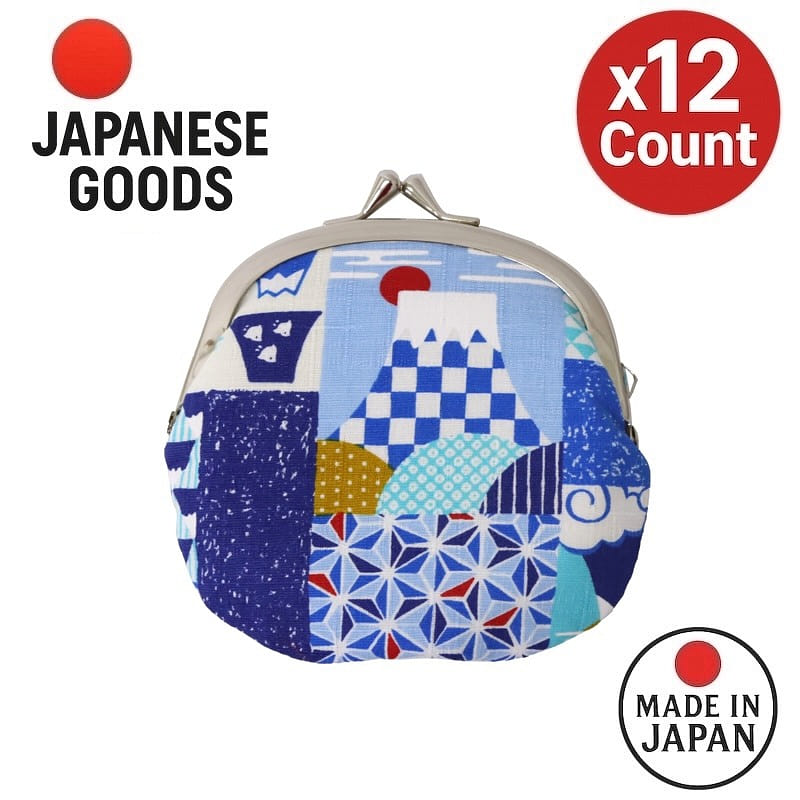 Mt. Fuji Kiss-lock Coin Purse Made in Japan 1 bunch