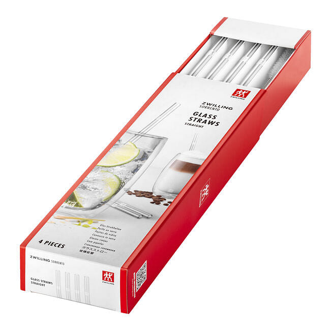 ZWILLING Sorrento Glass Straw Clear Straight Set 1 each